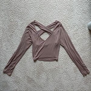 Criss Cross Back Long Sleeve